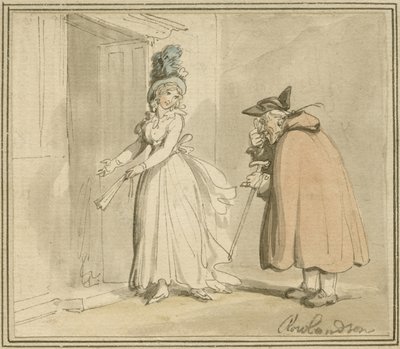 Die Kurtisane, ca. 1785-1800 von Thomas Rowlandson