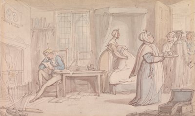 Das Zimmer des Studenten von Thomas Rowlandson