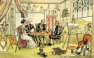 Das Zimmer des Künstlers von Thomas Rowlandson