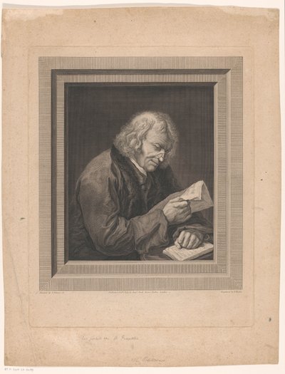Porträt von Benjamin Franklin von Thomas Ryder (I)
