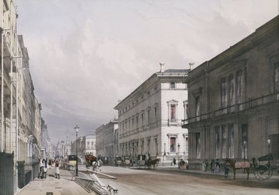 Pall Mall: Clubhäuser, 1842 von Thomas Shotter Boys