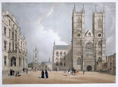 Westminster Abbey und Krankenhaus, London, 1842 von Thomas Shotter Boys