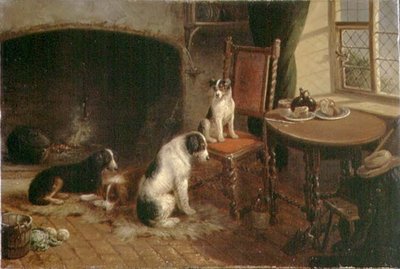 Innenraum mit Hunden von Thomas Smythe