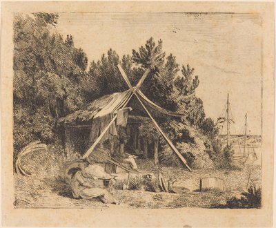 Das Lager von Stothard, Blake, Ogleby von Thomas Stothard