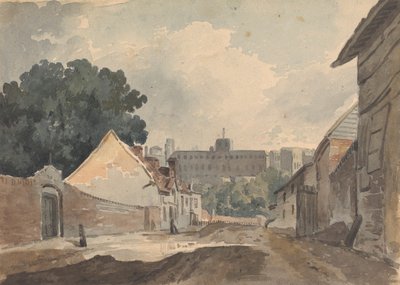 Straßenszene, gesäumt von Gebäuden von Thomas Sully
