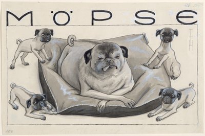 Möpse von Thomas Theodor Heine