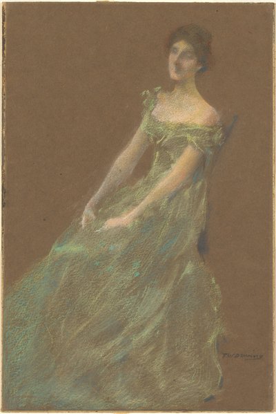Das grüne Kleid von Thomas Wilmer Dewing