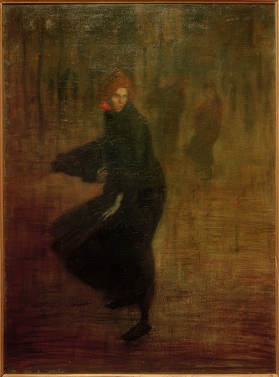 Junge Arbeiterin auf der Straße von Théophile Alexandre Steinlen