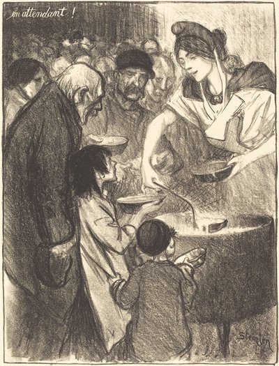 Warten (En attendant) von Théophile Alexandre Steinlen