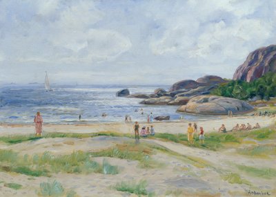 Badende Menschen von Thorolf Holmboe