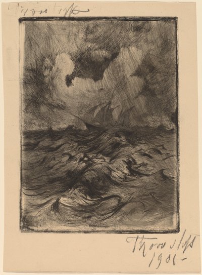 Sturm auf See von Thorvald Simeon Niss