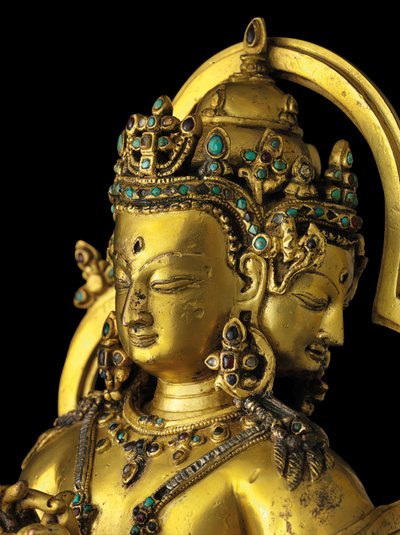 Figur von Vairochana, Densatil von Tibetan School