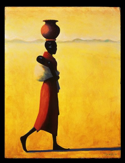 Frau beim Gehen, 1990 von Tilly Willis