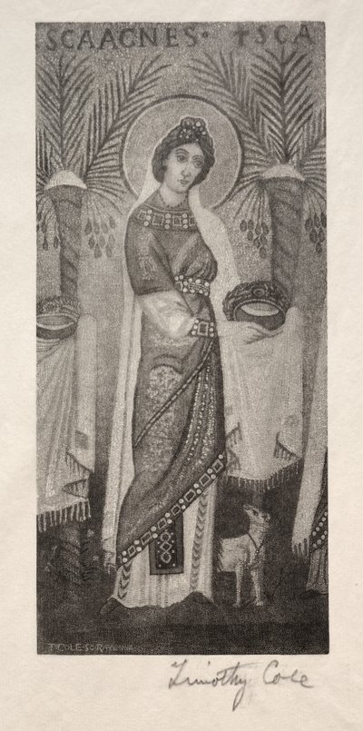 Alte italienische Meister: St. Agnes, 1888-1892 von Timothy Cole