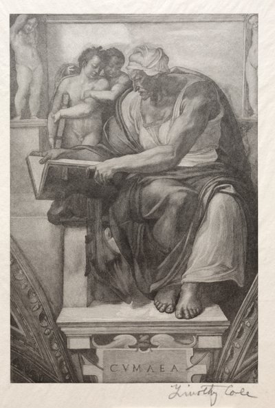 Alte italienische Meister: Die Kumeische Sibylle, 1888-1892 von Timothy Cole