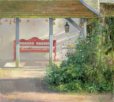 Duftwicken und Herbsternte von Timothy Easton