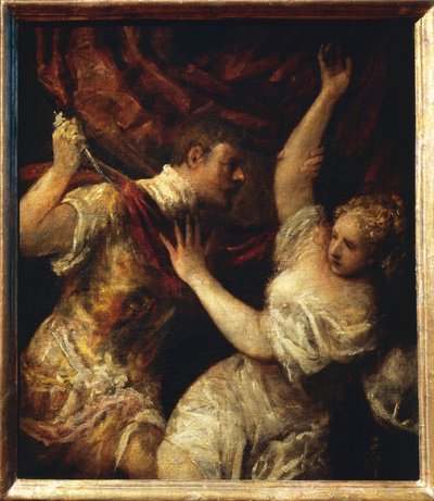 Tarquinius und Lucretia von Titian (c.1488 1576)