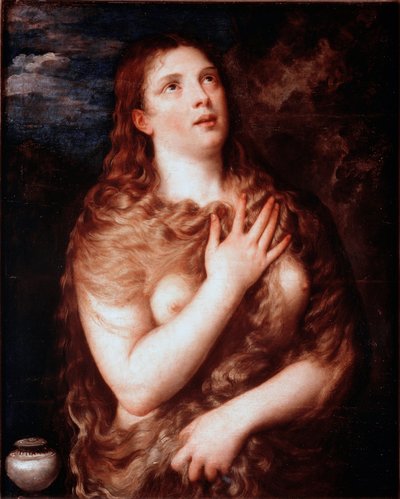 Maria Magdalena in Buße von Titian (c.1488 1576)
