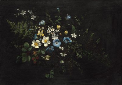 Blumenspray und Farne von Titian Ramsay Peale