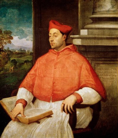 Porträt von Kardinal Antonio Pallavicini, 1441-1507 von Tiziano Vecelli