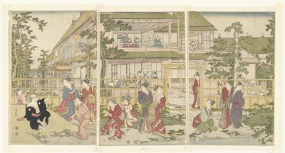 Blinde Kuh spielen von Torii Kiyonaga