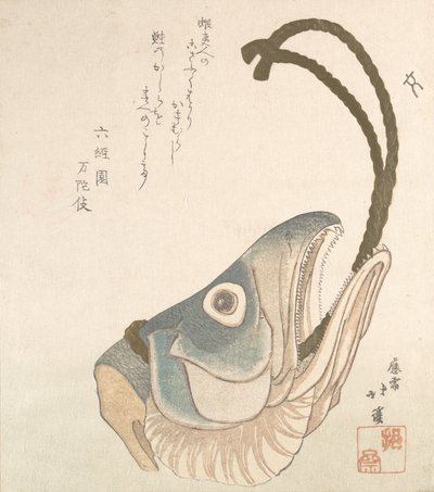Kopf eines Lachses, ca. 1820 von Totoya Hokkei