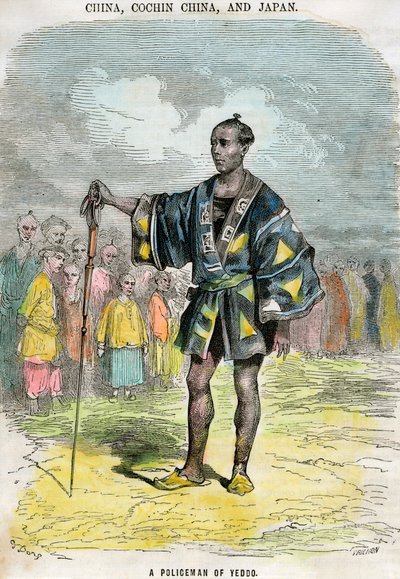 Ein Polizist von Yeddo Edo, Japan, um 1880 von Trichon