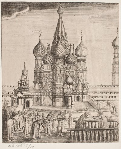 Basilius-Kathedrale in Moskau von Ubekendt