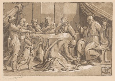 Christus gesalbt von Maria Magdalena von Ugo da Carpi