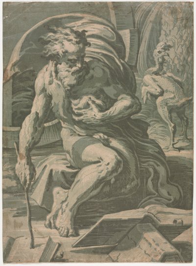 Diogenes, ca. 1524-1527 von Ugo da Carpi