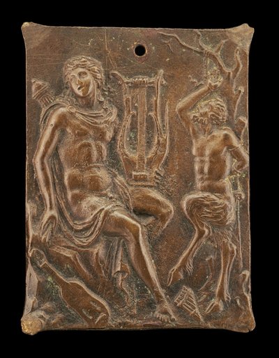 Apollo und Marsyas, frühes 16. Jahrhundert von Ulocrino