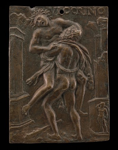 Herkules und Antäus, frühes 16. Jahrhundert von Ulocrino