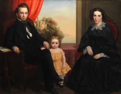 Eine Familiengruppe, ca. 1850 von Unbekannt