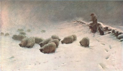 Ein freudloser Wintertag, um 1883, um 1902 von Unbekannt