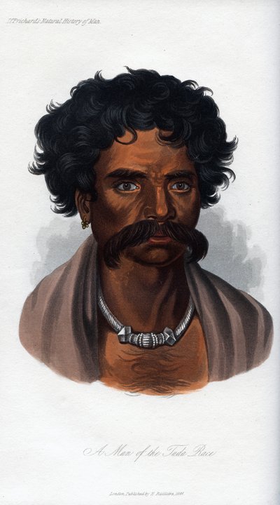 Ein Mann der Tuda-Rasse, 1848 von Unbekannt