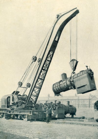Eisenbahn-Reise-Kran, 1922 von Unbekannt