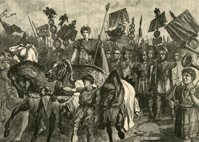 Ein römischer Triumph, 1890 von Unbekannt