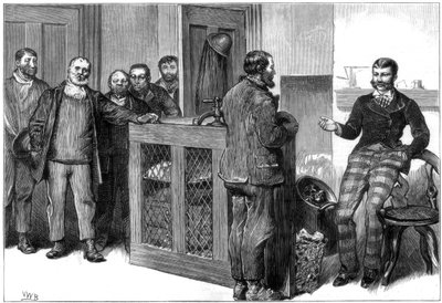 Aussperrung in einem Kohlebergwerk, Südwales, 1875 von Unbekannt