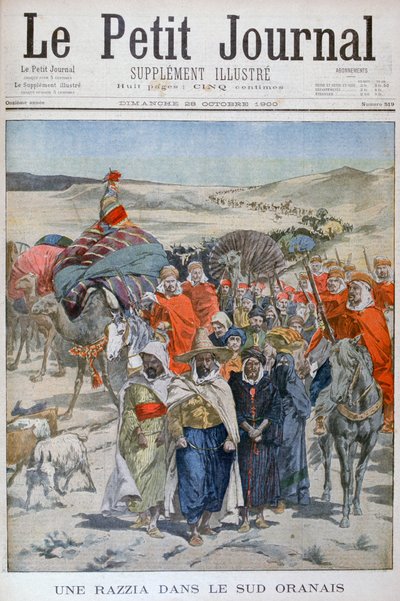 Eine Razzia im südlichen Oranais, Algerien, 1900 von Unbekannt