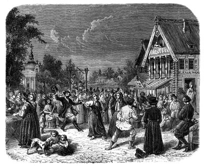 Dorffest in Russland, ca. 1890 von Unbekannt