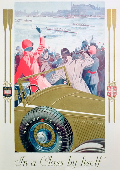 Werbung für Dunlop-Reifen, 1932 von Unbekannt
