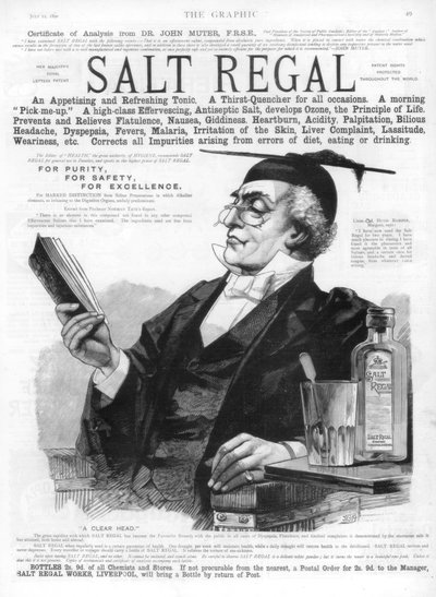 Werbung für Salt Regal Tonic, 1890 von Unbekannt