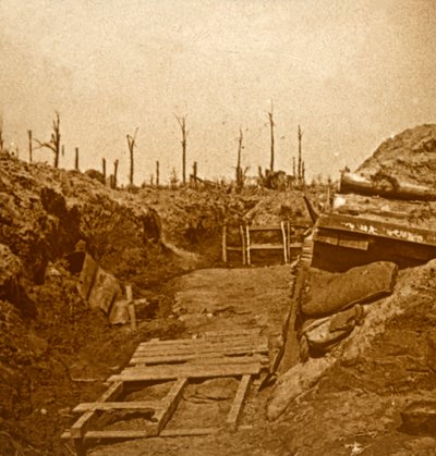 Nach dem Bombardement, um 1914-1918 von Unbekannt