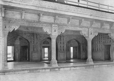 Agra. Ein Raum im Jasmin-Turm, ca. 1910 von Unbekannt