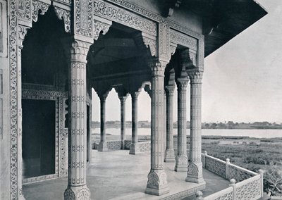 Agra. Balkon des Jasmin-Turms, ca. 1910 von Unbekannt