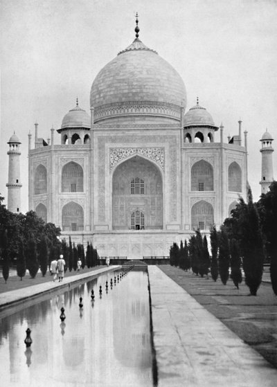Agra. Der Taj Mahal Nahansicht, ca. 1910 von Unbekannt