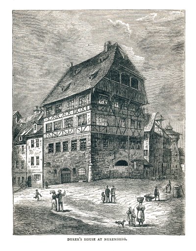 Albrecht Dürers Haus, Nürnberg, Deutschland von Unbekannt
