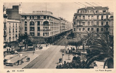 Alger - La Place Bugeau, ca. 1930 von Unbekannt
