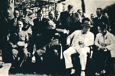 Alliierte Führer konferieren in Kairo, November 1943 von Unbekannt