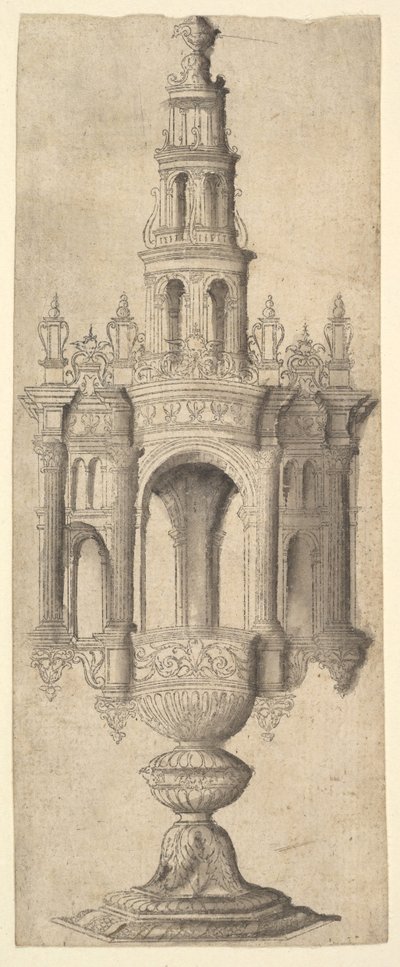 Eine architektonische Monstranz, ca. 1530-40 von Unbekannt